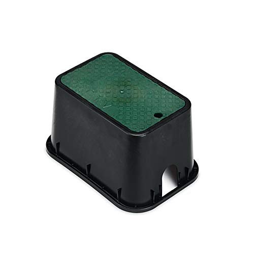Rain Bird PVB Series PVBMST Mini-Standard Rectangular Valve Box with Green Lid