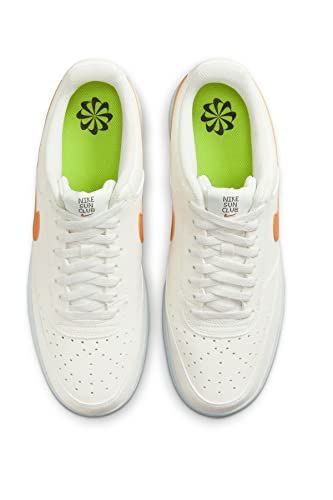 Image of Nike Mens Court Vision Lo Nn Sail /Hot Curry-Sail-Vivid Green Running Shoe - 6 UK (DH2987-104)