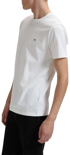 LEE - Tee Shirt Homme - Coupe Regular - Ss Patch Logo Tee - Blanc
