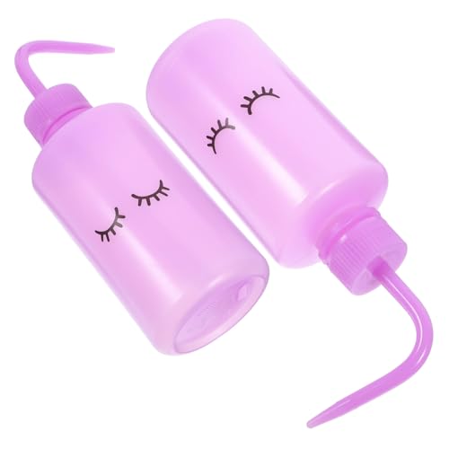 minkissy Set Di 2 Flaconi Per Il Lavaggio Delle Ciglia Da 250 Ml Flaconi Comprimibili Per La Pulizia Delle Ciglia E Lirrigazione Delle Piante