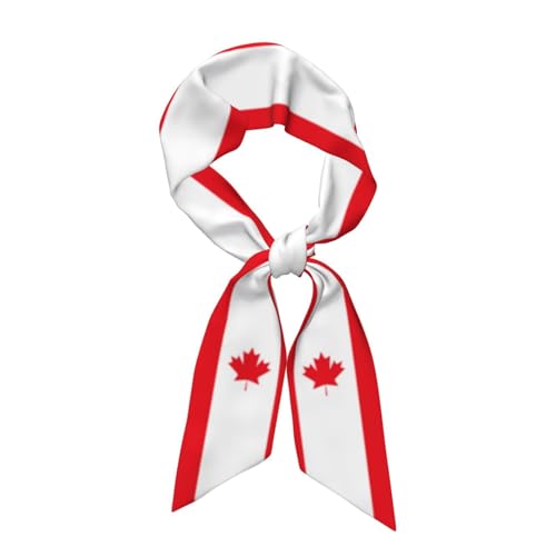 Women'S Fashion Scarf Canada Canadian Flag Hair Satin Scarf Bandanas Headscarf Wrap Breathable Lightweight Neck Scarves For Handbag Accessories