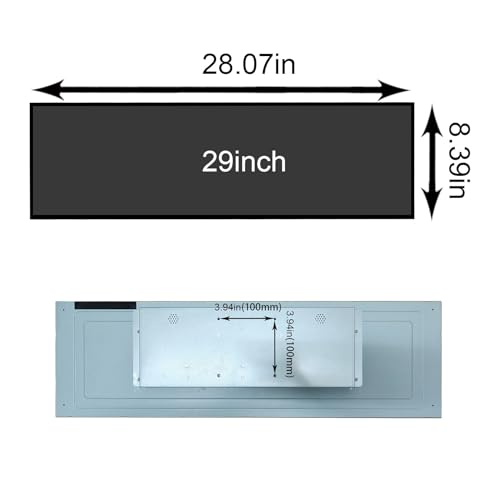 Image of VSDISPLAY 29'' 1920x540 Long Stretched Bar Monitor H /D /USB /Micro SD Input | Supports USB Auto-Play,Digital Signage Advertising Display for Shelf Edge,Supermarket,Retail
