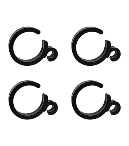 Toeloiohローラー車椅子トランスポートチェア用ブレーキクリップの交換、ウォーカー用ブレーキクランプ、ローラー用ブレーキグリップホルダー、ブレーキロッククリップ、ローラーパーツアクセサリー(ブラック-4個)