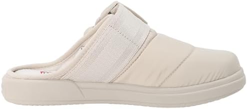 Hunter Women's In/Out Toplip MULE SLIPPER Slippers, white, 6 US