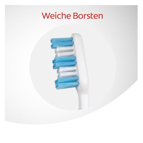 Colgate Zahnbürste für Unterwegs, weich, 4 Stück, faltbar - Reisezahnbürste in kompakter Größe ideal für Koffer und Taschen