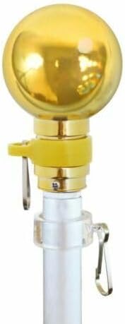 Miniatura 2 de Kit de mástil de bandera para interiores de 8 pies, kit de mástil telescópico de 8 pies con base