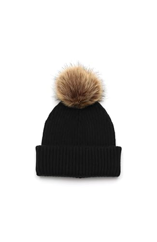 Lucky Brand womens Woven Check Scarf and Pom Hat Set- Boxed2