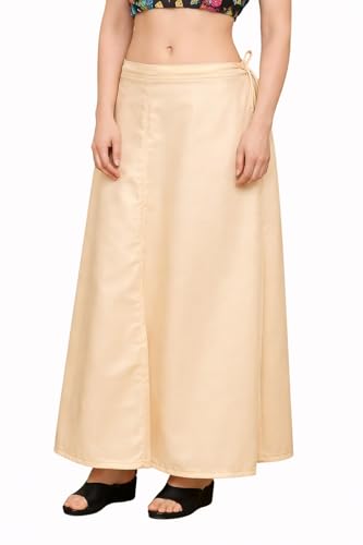 Image of CITIX Pure Cotton Petticoat for Woman Saree | Adujastable Drawstring Waist