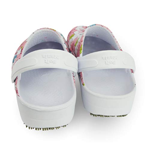 Babuch Feminino Softworks Antiderrapante Cozinha Enfermagem Flores (37/38)