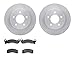 Dynamic Friction Company Front Brake Rotors with 5000 Advanced Brake Pads 6502-56040