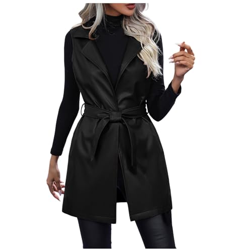 Chaqueta De Piel Sintética, Cazadora Polipiel Mujer Chaqueta Entretiempo Mujer Manga Larga Entallada con Cremallera, Cálida, Casual Abrigos De Motociclista De PU Faux Leather Jacket para Damas