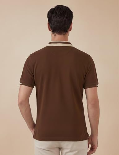 Image of Men's Polo - FYLTR Men's Regular Fit Polo T-Shirt with Contrast Tipping Collar - 100% Cotton | Soft Handfeel | Casual T-Shirts for Men