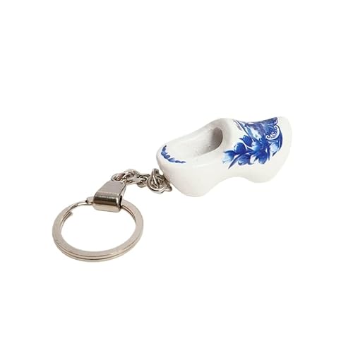Aliceupin Dutch Tulip Wooden Shoe Keychain | Dopamine Style Wooden Creative Accessory | Travel Souvenir Gift (Style 1)