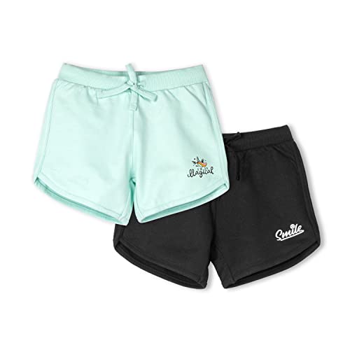 Image of Real Basics Premium Cotton Printed Shorts for Girls (Pack of 2)