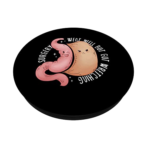 Gastric Sleeve Gastric Sleeve Surgery Gastrectomy PopSockets Swappable PopGrip, Black - Image 2