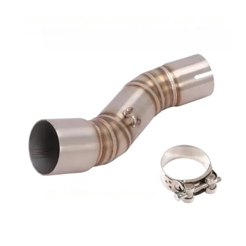 escape Extremos tubería Silenciador De Escape Modificado Para Motocicleta Deportiva Para CF&MO&TO CLX-700 CLX700, Tubo De Enlace Intermedio De 51 Mm Con Hebilla De Tarjeta