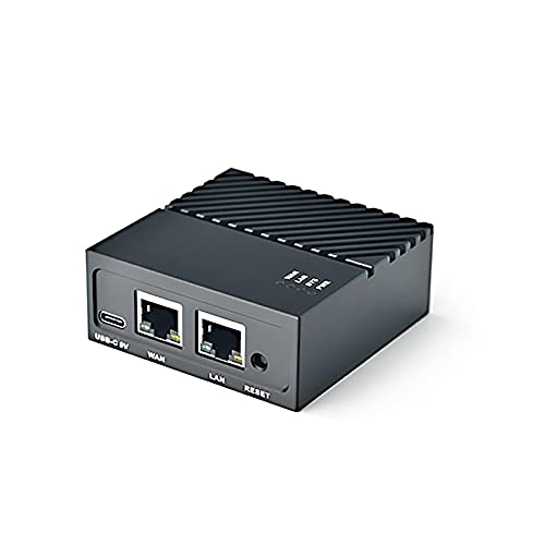 Friendlyelec Nanopi R4s Mini enrutador de Viaje portátil openwrt con Puertos Ethernet duales Gbps 4GB lpddr4 basados en rk3399 SOC