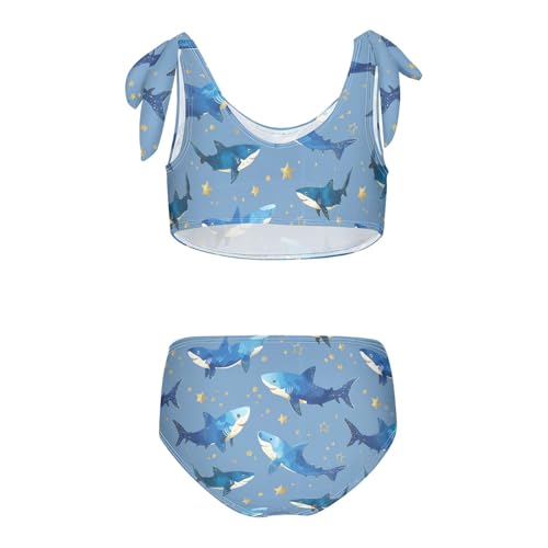 Image of Boccsty Cute Crab Red Blue Girls Swimsuits Kids Bikini Sets 2 Pcs Bathing Suit for 3T
