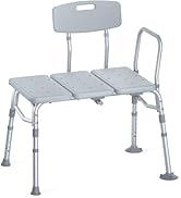HOMLAND Tub Transfer Bench for Bathtub, FSA/HSA Eligible 400 lbs Heavy Duty Shower Chair with Bac...