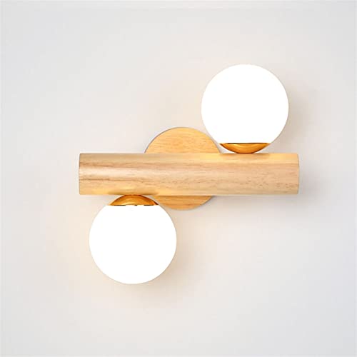 Lámpara de pared de madera ajustable ideal para leer en el dormitorio y decorar salones modernos