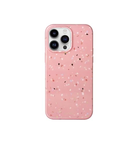 Coehl Coque de téléphone Terrazzo Compatible avec iPhone 14 Pro (Rose)
