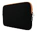 Produktbild emartbuy Schwarz/Orange Wasserdicht Neopren weicher Reißverschluss Kasten Abdeckung mit Orange Interior Geeignet Für Trekstor SurfTab Twin 11.6 Full HD Volks Tablet 11.6 Inch (11.6-12.5 Inch)