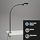 BRILONER Leuchten - LED Klemmleuchte, Tageslicht Klemmlampe, Schreibtischlampe inkl. Kabelschalter, dreh- und schwenkbar, Bürolampe 7,5 Watt, 800 Lumen, Schwarz, 805x230x40mm (LxBxH), 2604-015