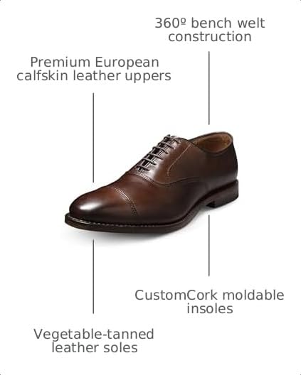 Image of Allen Edmonds Men's Park Avenue Waterproof Cap-toe Oxford Dress Shoe