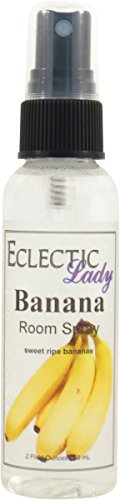 Banana Room Spray, 2 Ounces, No Artificial Colors, Parabens, or Preservatives - Fragrant Aromatic Room Mist For Home, Room, Office