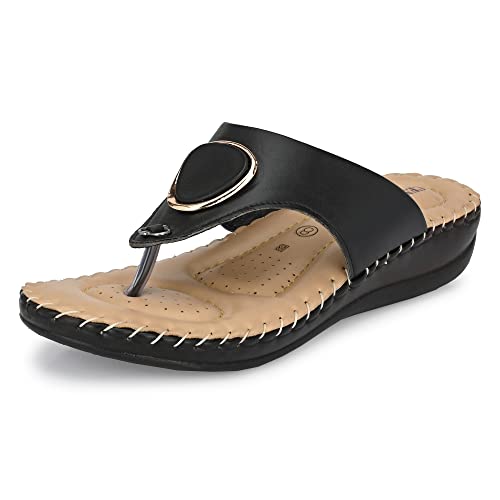 Image of Centrino Women's Thong Comfortable Ortho Care Ladies | Fashion Wear Sandal & Chappal | Soft Cushioned for More Comfort (7902)