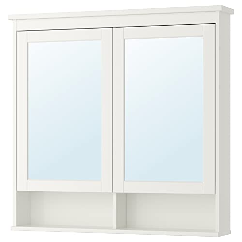 ProTuning HEMNES armadietto a specchio con ante 2, 103x16x98 cm, bianco