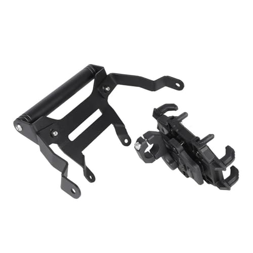 Zubehör Motorrad-GPS-Navigationshalterung Für Yamaha MT-09 MT09 MT 09 SP Y-AMT 2024–2025, Handyhalterung Motorrad GPS Navigation Halterung(Set2)