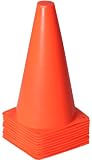 Alyoen 9 inch Orange Traffic Cones, Plastic Sports Cones, Soccer Training Cones for Outdoor Activity