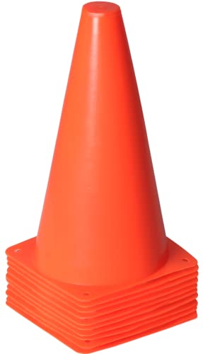 Alyoen 9 Inch Orange Traffic Cones, Plastic Sports Cones, Soccer Training Cones For Outdoor Activity & Festive Events (Sets Of 10/15/ 20) #TOP10