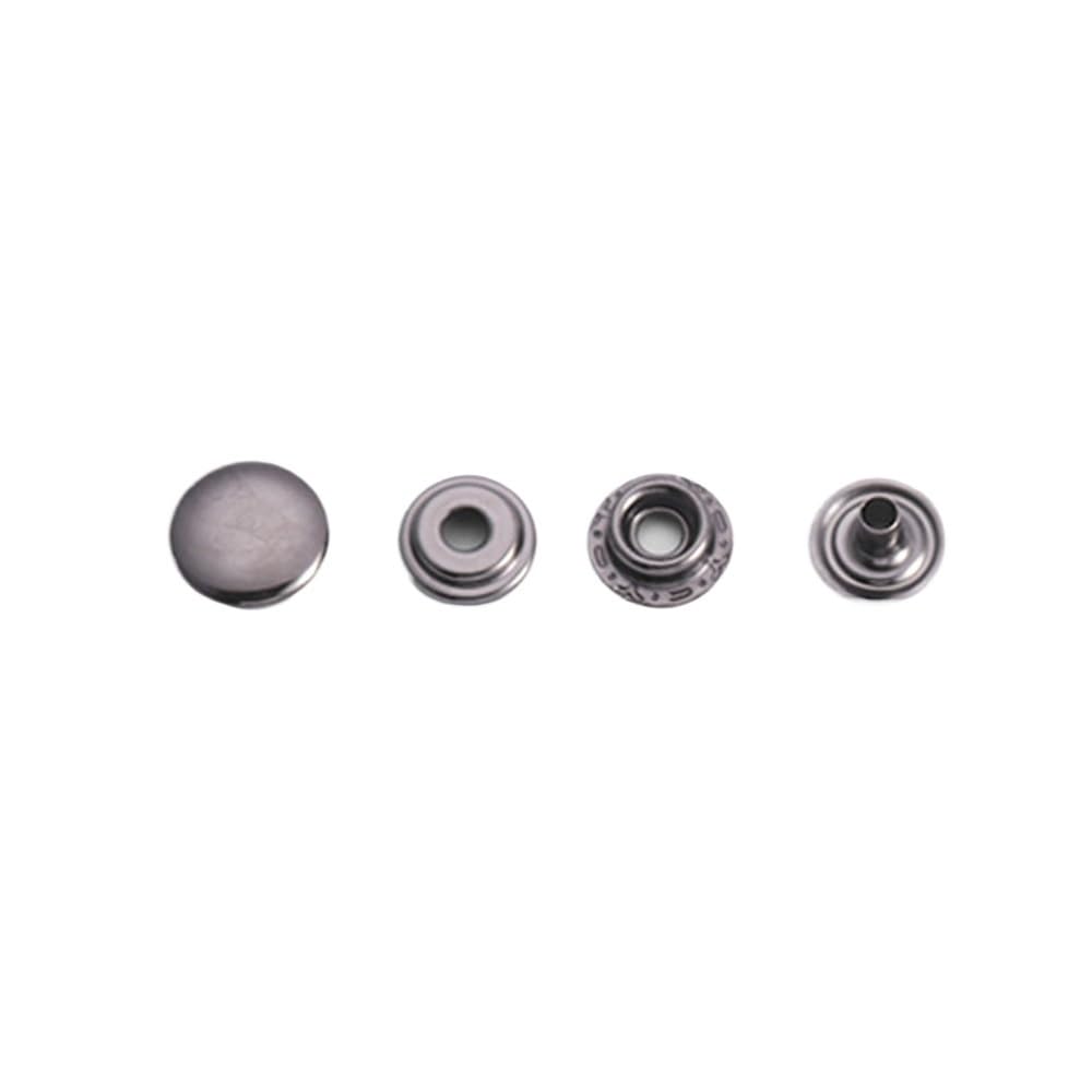 Sunrrafck Black 10Set/Pack Brass Leather Snap Fasteners Heavy Duty Poppers Craft Accessory Sewing Button 12.5/15Mm 2Size For Choose(,15Mm-(201))