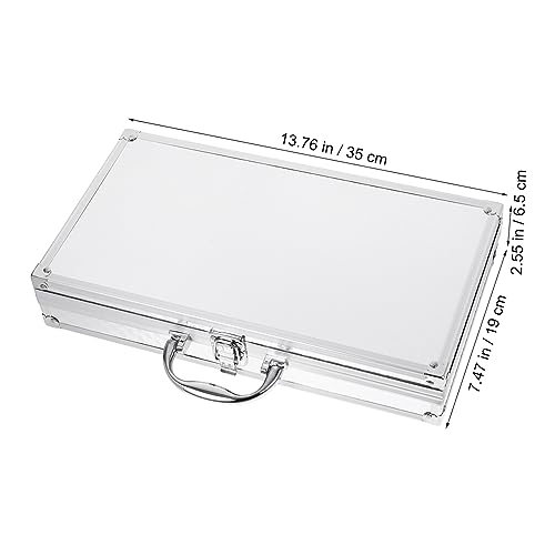 Aluminum Tool Storage Box Multi-functional Small Hard Briefcase Lock for Equipment Instruments and Accessories Sturdy Aluminum Alloy Construction2