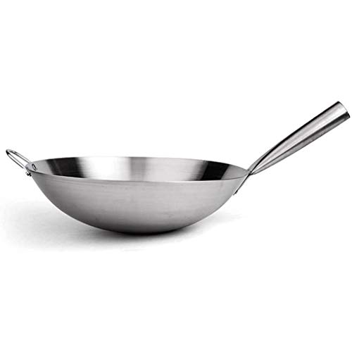 Wok de acero carbono con fondo plano, 36 cm miniatura 4