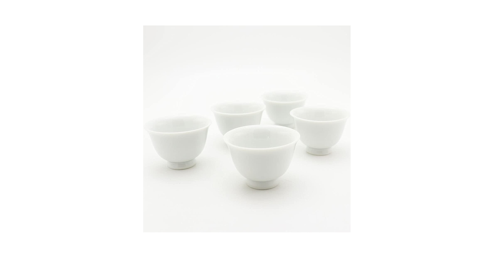玉露茶碗 Amazon | 玉露用 茶碗50㏄ 5個セット 白磁 | Minoru Park