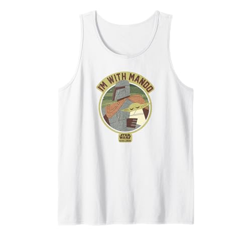 Grogu Circle Tank Top imprimé rétro débardeur Star Wars sans manches