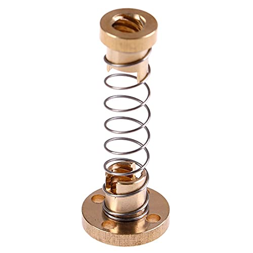 Lysee 3D Printer Parts & Accessories T8 Anti Backlash Spring Loaded Nut for 3D Printer 8mm Threaded Rod Lead Screws