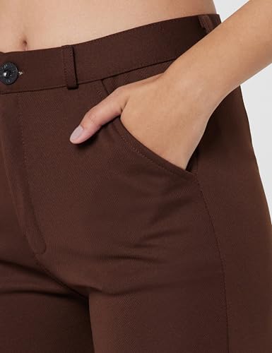 Image of Blissclub AM:PM Air Flare Trousers Cotton for Women Above 5'5 ft Tall | Bootcut Trousers and Formal Pants for Women Office wear | Tailored fit