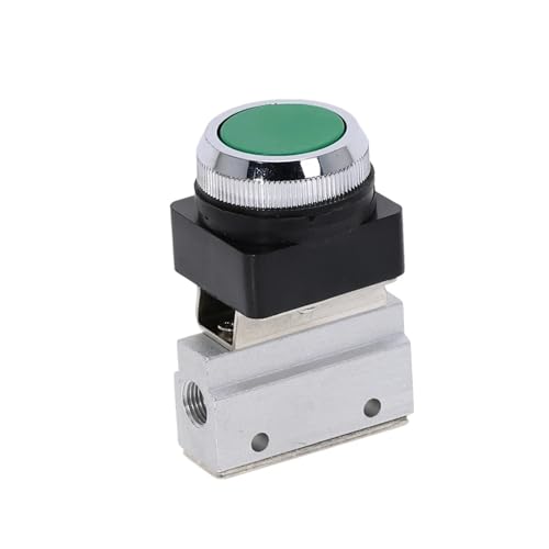 Vanne mécanique momentanée MOV-321PP à bouton plat vert réactif