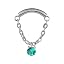 chain silver green