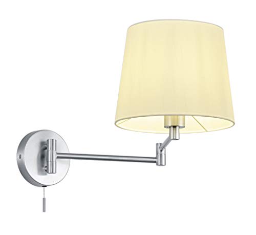 Lyon - Lampada da parete in metallo nichel