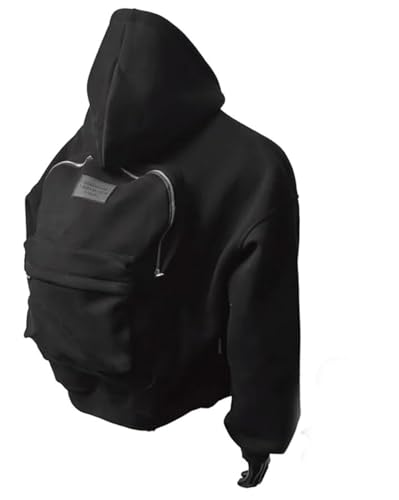 Backpack Hoodie, Bookbag Hoodie, Creative Travel Hoodies Backpack for Men and Women.
