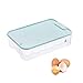 24 Celdas Envase Para Huevos Caja,Caja Con Tapa Huevera Plástico,Huevera De Huevos, Caja De Almacenamiento De Huevos,Contenedor Transparente,Para Nevera Cocina Organizador De Huevos Contenedor