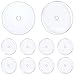 PunkTracker 20/40/60Pcs Clear Disc Pads no Pull Silicone Piercing Disc for Piercing Bump Treatment - Piercing Healing Disc for Bump Removal Earring Backs Earlobe Support Patches