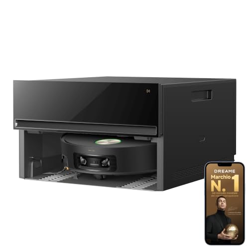 dreame X60 Pro Master Robot Aspirapolvere Lavapavimenti, Aspir. 42.000 Pa | Base AutoHatch Slim 24,9 cm,Dual UltraExtend, Doppia Telecamera con AI,Ostacoli 10 cm,Autosvuotamento,Auto-Pulizia Mop 100 °C