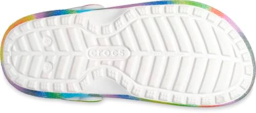 Crocs Unisex Classic Lined Tie-Dye Clogs, White/Multi, Numeric_7 US Men | Image 3