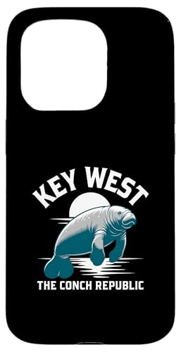 Key West Manatee The Conch Republic �t�����_ �T���Z�b�g �X�}�z�P�[�X iPhone 15 Pro �p